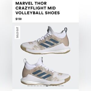 Adidas Marvel Thor Crazy Flight mid volleyball shoes sz 8.5